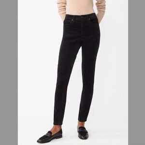 EUC J. McLaughlin Watson Velvet Jeans Black Pants Size 6